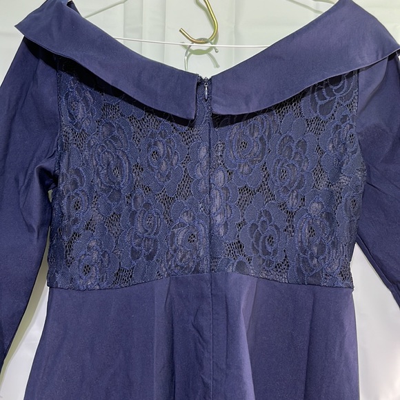 Homeyee Veljie Fashion Dress. Dark Blue size 8. NWT - Picture 5 of 7